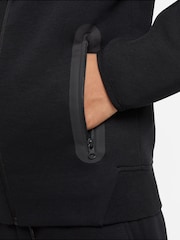 Nike Black Tech Fleece Zip Through Hoodie - Image 4 of 7