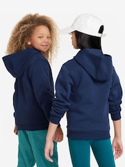 Nike Midnight Navy Club Fleece Zip Through Hoodie - Image 2 of 5