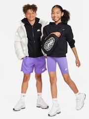 Siyah - Nike Club Polar Fermuarlı Kapüşonlu Üst - Image 5 of 11