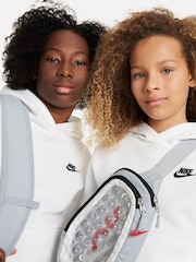 Белый - Худи из флиса Nike Club - Изображение 4 из 5