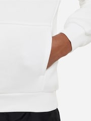 Nike White Club Fleece Pullover Hoodie - Image 6 of 15