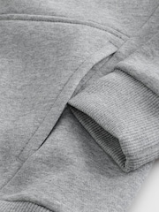 Nike Dark Grey Heather Club Fleece Pullover Hoodie - Image 7 of 8