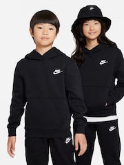 Nike Black Club Fleece Pullover Hoodie - Image 2 of 7