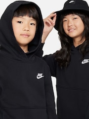 Nike Black Club Fleece Pullover Hoodie - Image 4 of 7