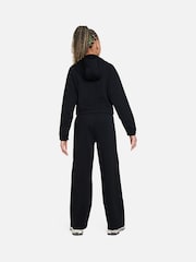 Nike Black Zip Through Wide Leg Tracksuit - Image 2 of 9