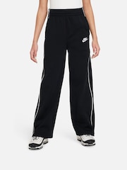 Nike Black Zip Through Wide Leg Tracksuit - Image 3 of 9