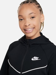 Nike Black Zip Through Wide Leg Tracksuit - Image 5 of 9