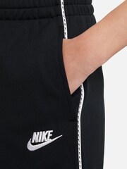 Nike Black Zip Through Wide Leg Tracksuit - Image 8 of 9