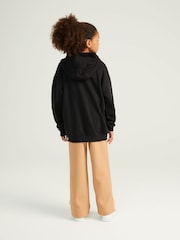 Nike Black College Grey Oversized Club Fleece Zip Up Hoodie - Image 3 of 4