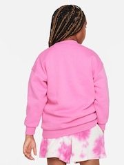Nike Pink Oversized Club Fleece Sweatshirt - Image 3 of 5