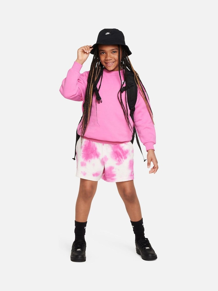 Nike Pink Oversized Club Fleece Sweatshirt - Image 5 of 5