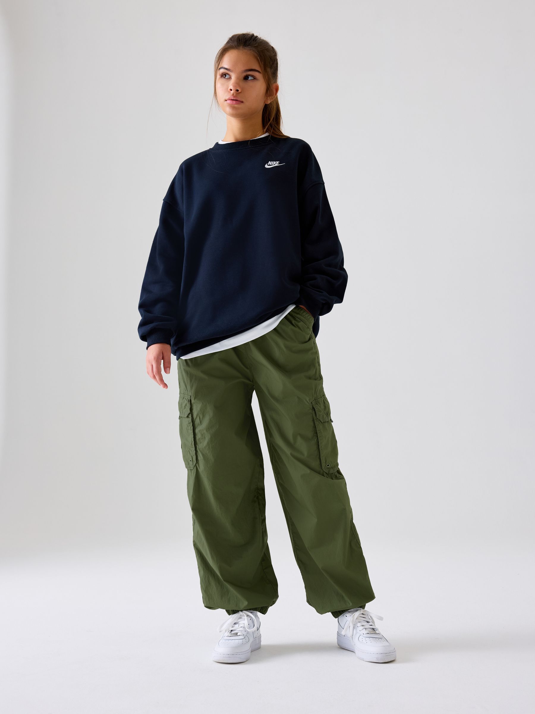 Buy Nike Black Oversized Club Fleece Sweatshirt from Next Singapore