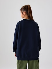 Čierna - Flísová mikina Nike Oversized Club - Obrázok 4 z 6
