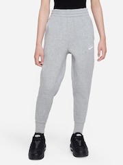 Nike Grey Club Fleece HighWaisted Fitted Joggers - Image 1 of 6
