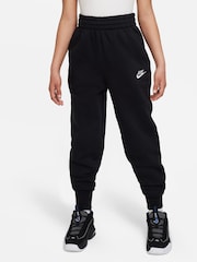Nike Black Club Fleece HighWaisted Fitted Joggers - Image 1 of 6