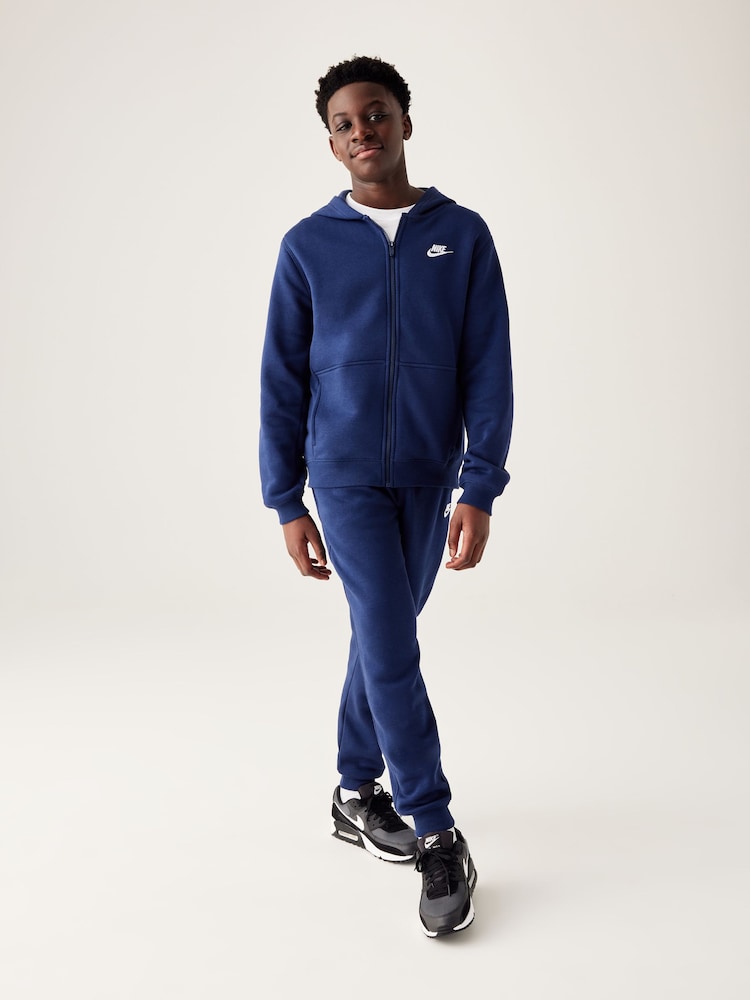 Nike Midnight Navy Club Fleece Tracksuit - Image 6 of 9