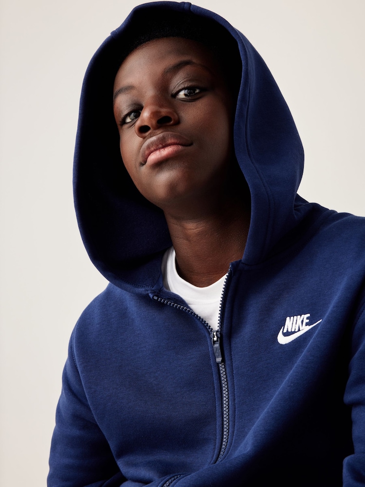 Nike Midnight Navy Club Fleece Tracksuit - Image 7 of 9