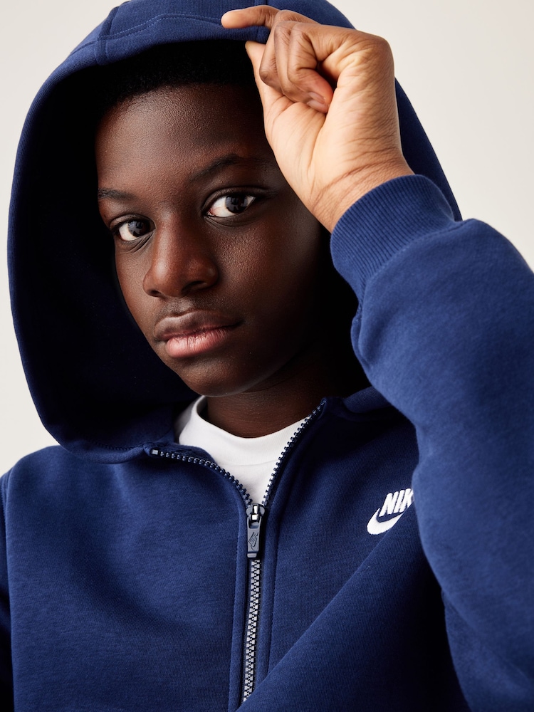 Nike Midnight Navy Club Fleece Tracksuit - Image 8 of 9