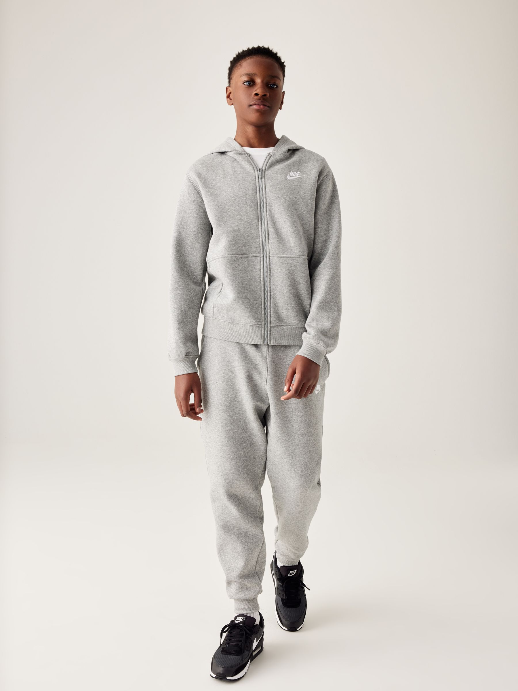 Nike club tracksuit in grey shop