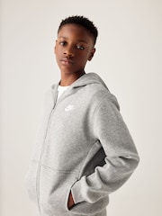 Ciemnoszary Heather - Polarowe dresy Nike Club - Image 2 of 6