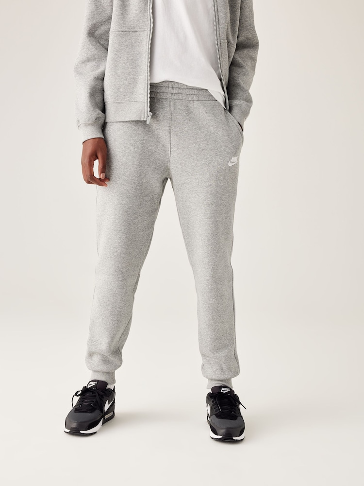 Nike Dark Grey Heather Club Fleece Tracksuit - Image 3 of 6