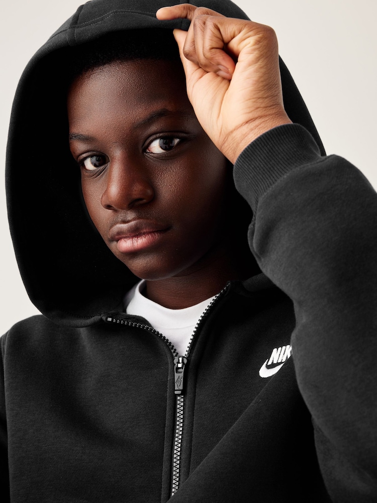 Nike Black Club Fleece Tracksuit - Image 4 of 16