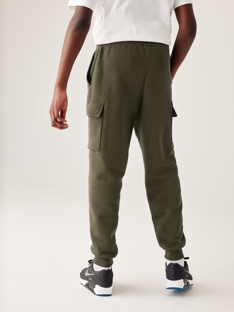 Khaki - Polarowe joggersy cargo Nike Club - Image 2 of 7