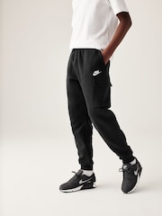 Zwart - Nike Club cargojoggingbroek van fleece - Image 1 of 1