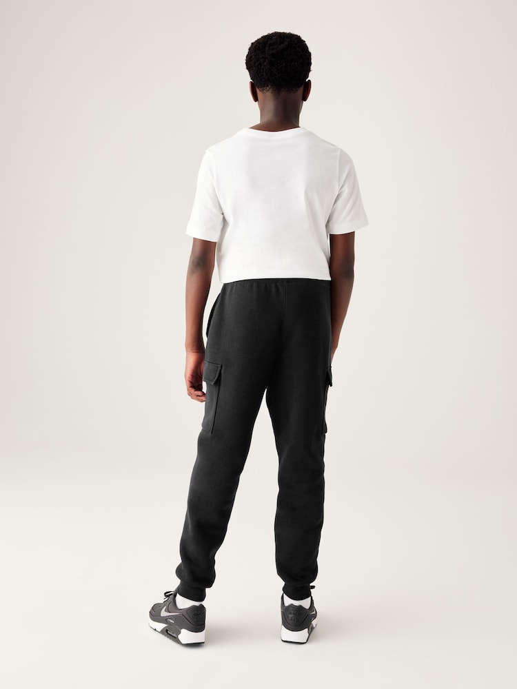 Черный - Флисовые спортивные брюки-карго Nike Club - Image 2 of 11