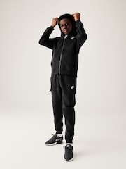 Черный - Флисовые спортивные брюки-карго Nike Club - Image 3 of 11