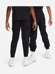 Черный - Флисовые спортивные брюки-карго Nike Club - Image 7 of 11