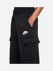 Черный - Флисовые спортивные брюки-карго Nike Club - Image 9 of 11