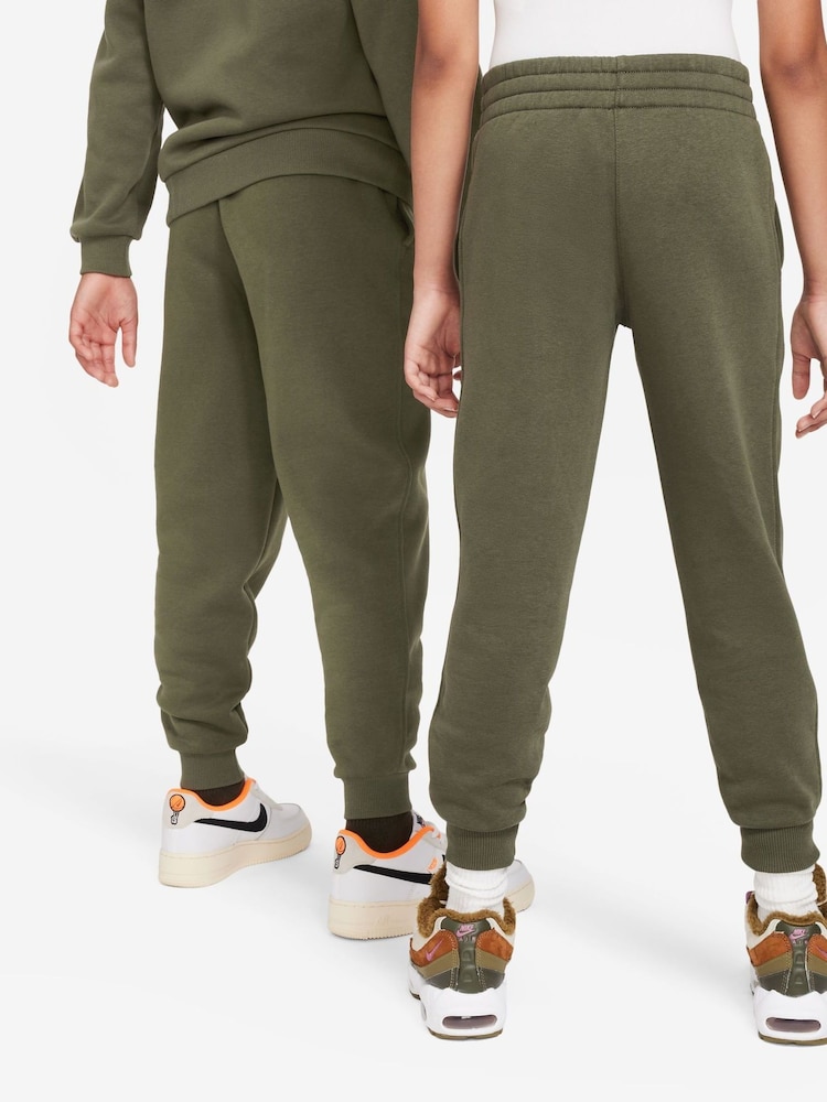 Nike Khaki Green Club Fleece Joggers - Image 2 of 6