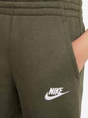 Nike Khaki Green Club Fleece Joggers - Image 6 of 6