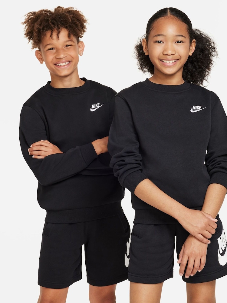 Nike Black Club Fleece Sweatshirt - Image 1 of 4