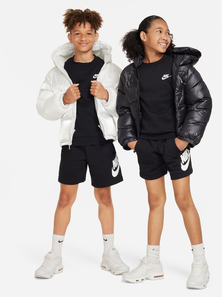 Zwart - Nike Club fleece sweatshirt - Image 3 of 4