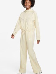 Nike Neutral Zip Through Wide Leg Tracksuit - Image 1 of 3