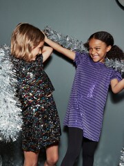 Rainbow Sequin T-Shirt and Shorts Set (3-16yrs) - Image 6 of 11