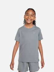 Nike Cool Grey Dri-FIT Miler T-Shirt - Image 1 of 6