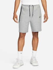 Nike Grey Tech Fleece Shorts - Image 1 of 9