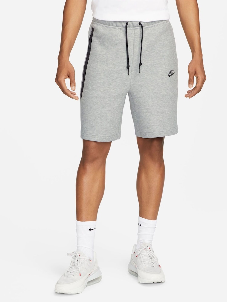 Nike Grey Tech Fleece Shorts - Image 1 of 9
