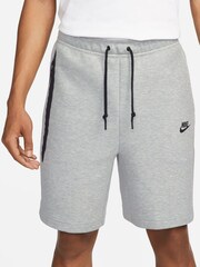 Nike Grey Tech Fleece Shorts - Image 4 of 9