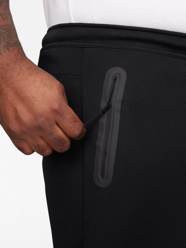 Noir - Pantalon de jogging Nike Tech en polaire à ourlet ouvert - Image 11 of 14