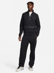 Noir - Pantalon de jogging Nike Tech en polaire à ourlet ouvert - Image 6 of 14