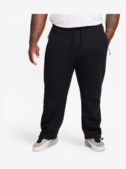 Noir - Pantalon de jogging Nike Tech en polaire à ourlet ouvert - Image 7 of 14