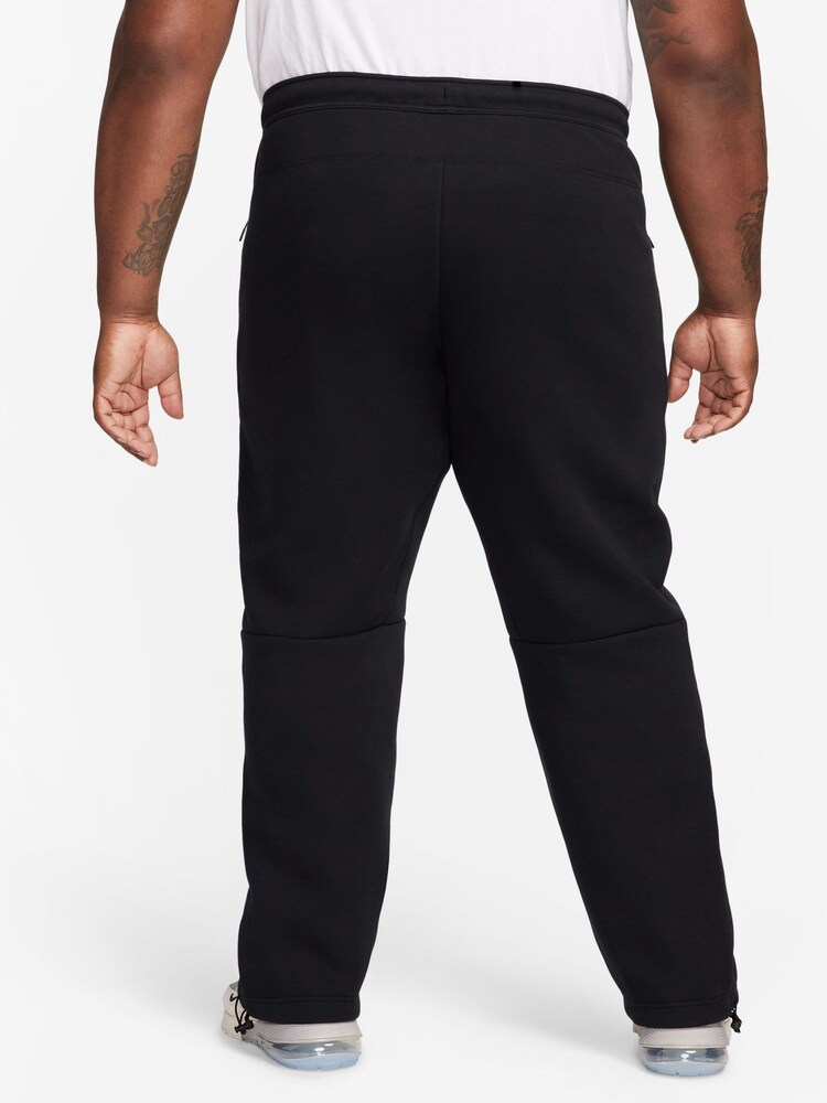Noir - Pantalon de jogging Nike Tech en polaire à ourlet ouvert - Image 8 of 14