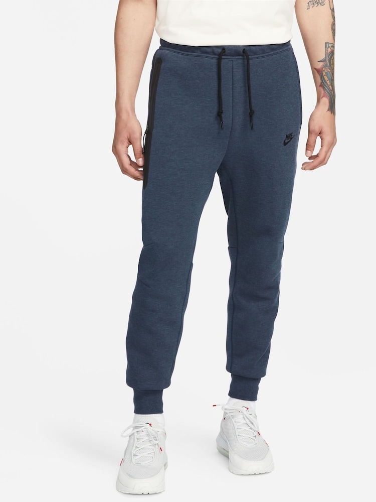 Nike Navy Tech Fleece Joggers - Image 1 of 10