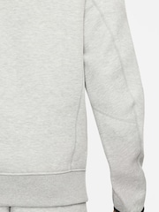 Nike Grey Tech Fleece Half Zip Sweatshirt - Image 12 of 16