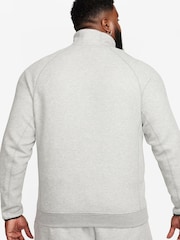 Nike Grey Tech Fleece Half Zip Sweatshirt - Image 4 of 16
