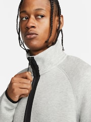 Nike Grey Tech Fleece Half Zip Sweatshirt - Image 7 of 16